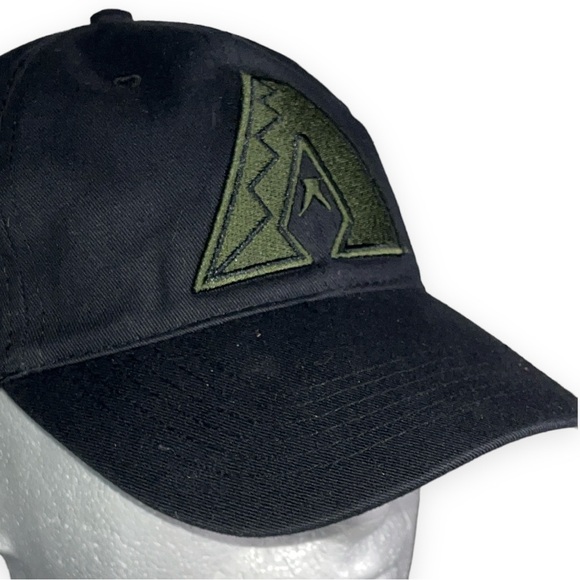 Arizona‎ Diamondbacks Black Army Green Embroidered Hat 6 Panel Sanderson Ford - Picture 5 of 7